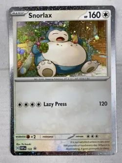 Pokemon TCG Snorlax SVP 122 Cosmos Holo Twilight Masquerade Promo NM - Image 1