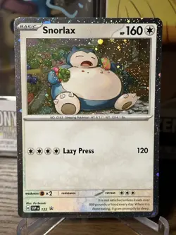 Pokemon TCG Snorlax SVP 122 Cosmos Holo Twilight Masquerade Promo Card - Image 1