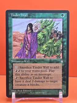 🟢🟢🟢 (4) 1995 MAGIC THE GATHERING TINDER WALL ICE AGE PLAYED 🟢🟢🟢 - Image 3