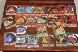 Bakugan 24-Pc LOT Battle Brawlers Cards 2008 / 2009 Ability+ Used Condition READ - Image 1