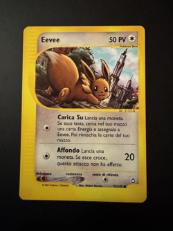 Pokemon Eevee 75/147 Aquapolis Unlimited Wizards Ita Vintage Cards - Image 1