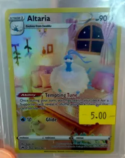 Altaria GG19/GG70 Crown Zenith Full Art Ultra Rare Holo Pokemon Card NM - Image 3