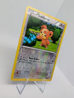 Pokemon Teddiursa Reverse Holo 75/101 PLB Plasma Blast TCG Card - MP - Image 2