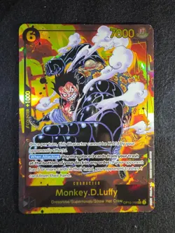 One Piece TCG Royal Blood Monkey D Luffy Secret Rare Parallel Card OP10-118 - Image 1