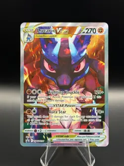 Pokemon TCG Card Lucario VSTAR SWSH291 Crown Zenith ETB Promo - NM - Image 1