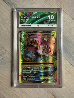 Pokemon TCG Mega Venusaur EX Full Art Rare Card 100/108 Pokemon ACE 10 - Image 1