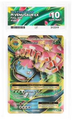 Pokemon TCG Mega Venusaur EX Full Art Rare Card 100/108 Pokemon ACE 10 - Image 3