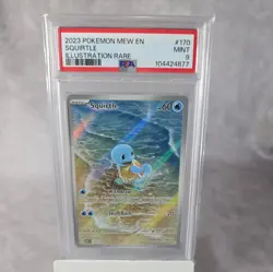 Squirtle Illustration Rare SV 151 English 170/165 Pokemon Card TCG - Image 1