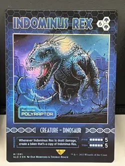 Mtg Secret Lair- Indominus Rex Polyraptor Foil-NM - Image 1