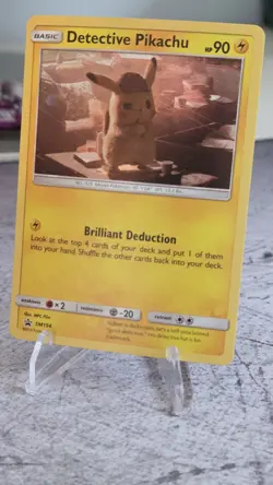 Pokemon TCG Detective Pikachu SM194 Cosmos Holo Black Star Promo 💫 Swirl 💫 NM - Image 2