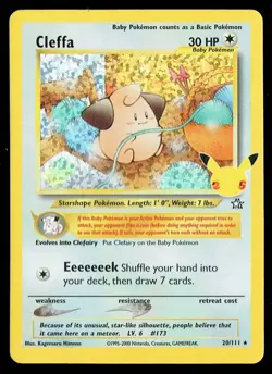 Cleffa #20/111 Celebrations Classic Collection 25th Anniversary Pokemon TCG - Image 1