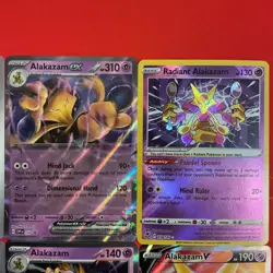 x12 Abra Kadabra Alakazam v Rare Holo Radiant pokemon unique collection - Image 3