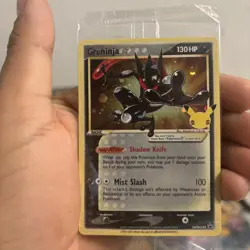 3 x Greninja Gold Star (SWSH144) Pokemon Celebrations Promo Sealed Lot - Image 3