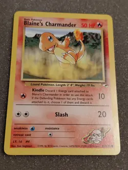 Pokemon Blaine's Charmander Gym Heroes 61/132 LP - Image 1