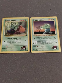 Pokemon Erikas Oddish - Lot Of 2 - Gym Challenge, Gym Heroes - Image 1