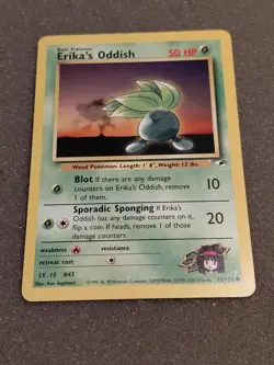 Pokemon Erikas Oddish - Lot Of 2 - Gym Challenge, Gym Heroes - Image 4
