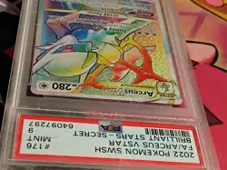 2022 Pokemon Brilliant Stars FA/Arceus VSTAR 176/172 Secret Full Art PSA 9 Mint - Image 4