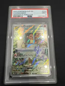 2023 POKEMON SVP EN-SV BLACK STAR PROMO #044 CHARMANDER PSA 9 - Image 1