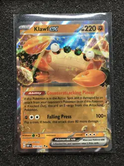Pokemon TCG Klawf ex 120/197 Double Rare Scarlet & Violet Obsidian Flames - Image 1