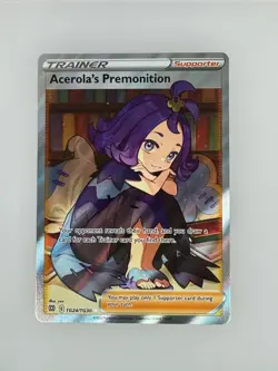 2022 Pokemon Brilliant Stars Trainer Gallery Acerola's Premonition TG24/TG30 NM - Image 1