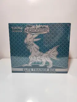 Pokemon SUN AND MOON CRIMSON INVASION Elite Trainer Box ETB New SEALED - Image 1