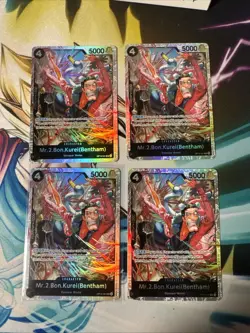 Mr 2 Bon Kurei Bentham OP14-091 SR Playset THE AZURE SEA'S SEVEN ENGLISH OP14 - Image 1