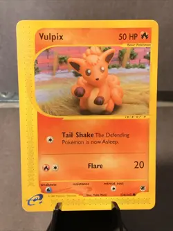 Pokemon TCG Vulpix #136/165 Expedition Base Set Regular WOTC VTG 2003 - Image 1