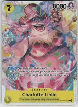 One Piece TCG Charlotte Linlin (010) SR Starter Deck 7: Big Mom Pirates ST07-010 - Image 1