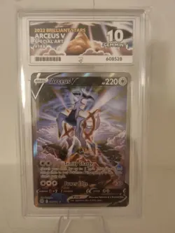 Arceus V 166/172 Brilliant Stars Alternate Alt Art 2022 Pokemon ACE 10 GEM MINT - Image 1