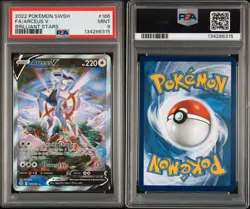 2022 Pokemon Sword & Shield Brilliant Stars #166 Full Art Arceus V PSA 9 MINT - Image 3