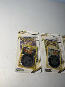 Pokemon Brilliant Stars Checklane Blister Pack - Eevee or Flapple Pack Of 3 Lot - Image 2