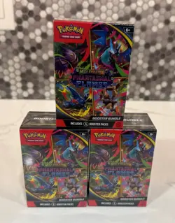 LOT of 3 - Pokemon TCG: Phantasmal Flames Factory Sealed Booster Bundle - Image 1