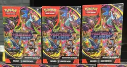 Pokemon TCG: Phantasmal Flames Factory Sealed Booster Bundle Box LOT OF 3 - Image 1