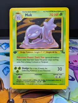 Pokemon 1st Edition WOTC Vintage Fossil - Muk 13/62 - Holo - HP - Image 1