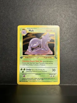 Muk 13/62 - Fossil - Holo - 1st Edition WOTC Vintage Pokemon - LP-/MP+ - Image 1