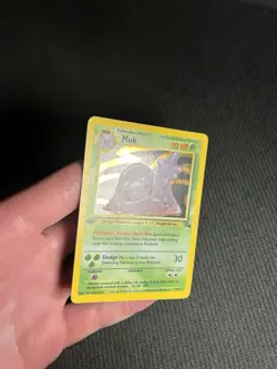 Pokemon TCG Muk 13/62 1st Edition Fossil Holo Rare MP-/HP - Image 4