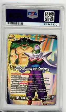 PSA Signed Justin Cook Dragon Ball Super Card Game Dende TB3-049 cracked slab - Image 2
