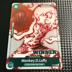 Monkey.D.Luffy (Deck Battle) [Winner] P-061 One Piece Promo Cards Foil English - Image 1