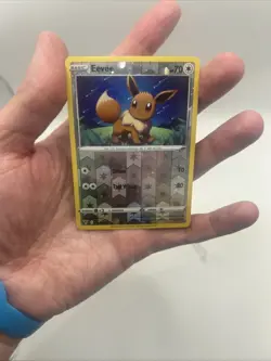 130/185 Eevee Cosmos Holo Promo Pokemon TCG Vivid Voltage Reverse Holo Card - Image 5