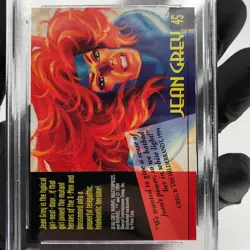 PSA 6 Marvel Card Jean Grey 45Gold Signature Upper Deck Masterpieces 1994 [6] - Image 3