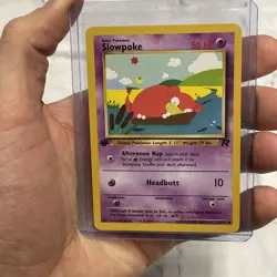 Pokemon Slowpoke 67/82 1st Edition Team Rocket Pokemon Card LP Vintage Vtg - Image 1