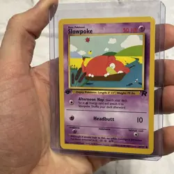 Pokemon Slowpoke 67/82 1st Edition Team Rocket Pokemon Card LP Vintage Vtg - Image 2