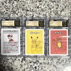 Pokemon Playing Cards 2019 CGC Graded Japanese Lot Pikachu Charmander 6 Cards - Image 1