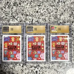Pokemon Playing Cards 2019 CGC Graded Japanese Lot Pikachu Charmander 6 Cards - Image 2
