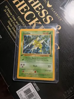 1999 Pokemon SCYTHER Jungle Set 1ST EDITION Rare NON HOLO Card 26/64 WotC - Image 1