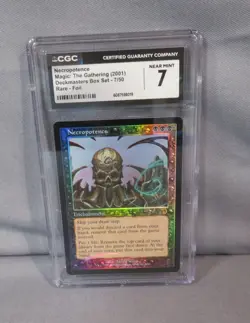 NECROPOTENCE MTG Deckmasters Box Set 2001 FOIL RARE Magic Card CGC 7 Near Mint - Image 1