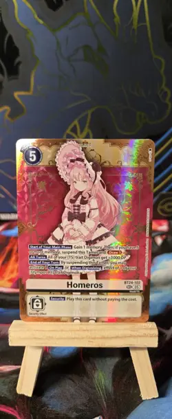Digimon Card Game Homeros BT24-102 Time Stranger SEC Foil NM - Image 1