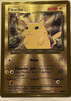 Pikachu - (Celebrations Metal Card) 058/102 Miscellaneous Cards & Products Holo - Image 1
