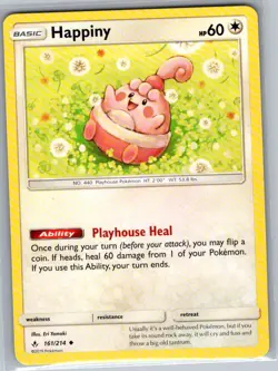 Happiny 161/214 Non Holo SM - Unbroken Bonds - Pokemon Card - NM - Image 1