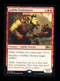* * 1x Goblin Trashmaster x1 * * M19 MTG NM Near Mint - Image 1